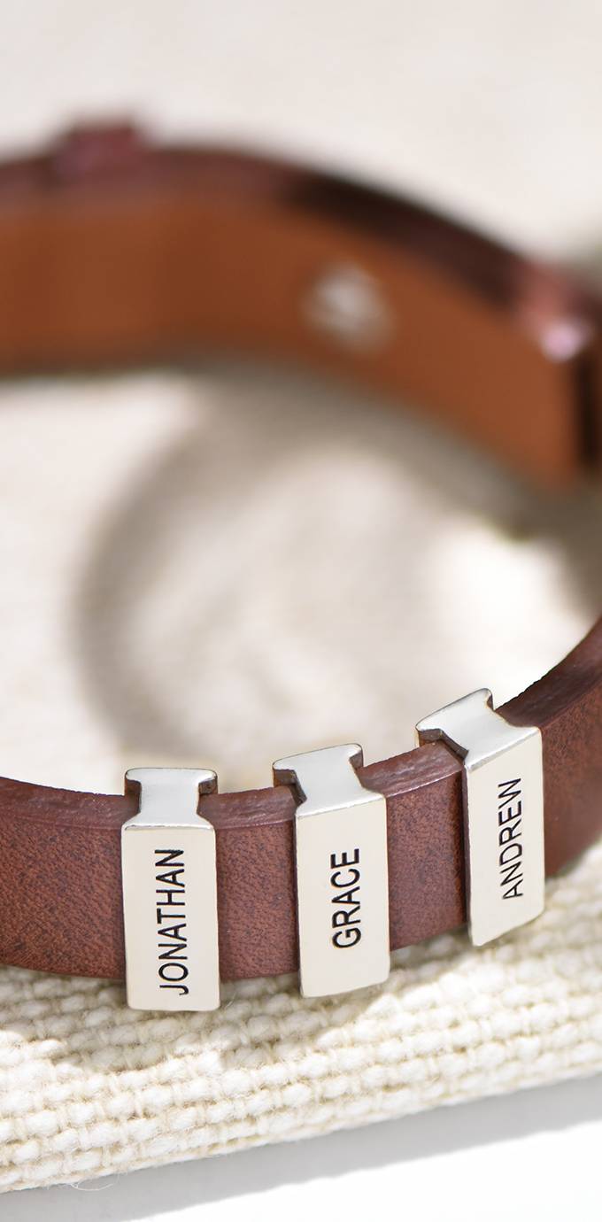 Personalized men bracelets