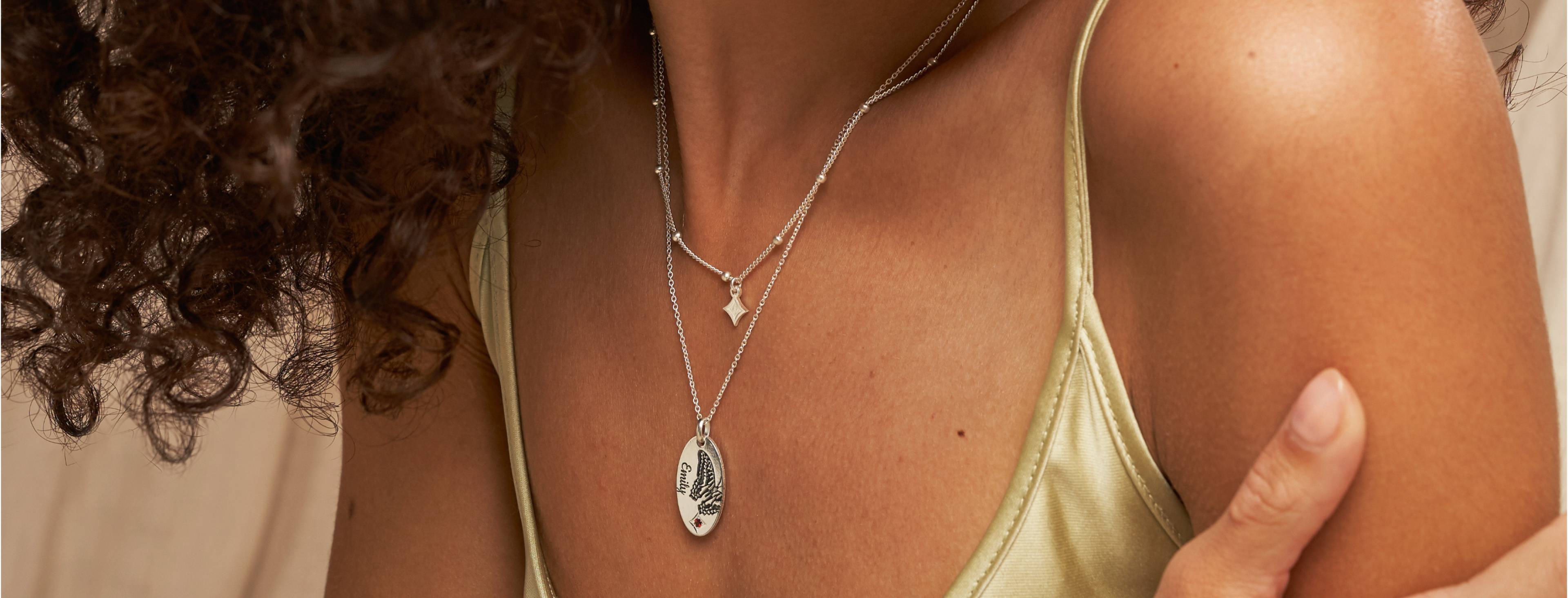 collar en plata para mujer