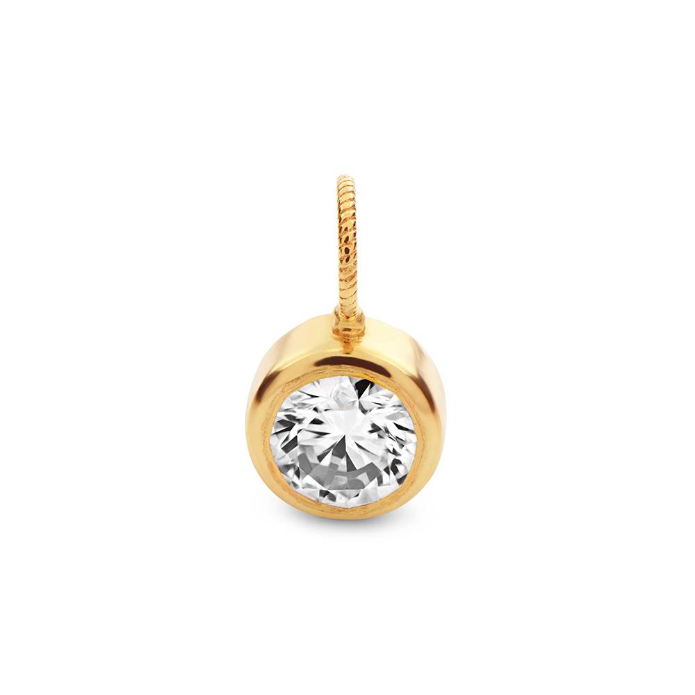 Dije de 0.1ct Diamante en Chapa de Oro-3 Dije de 0.1ct Diamante en Chapa de Oro-3 foto de producto