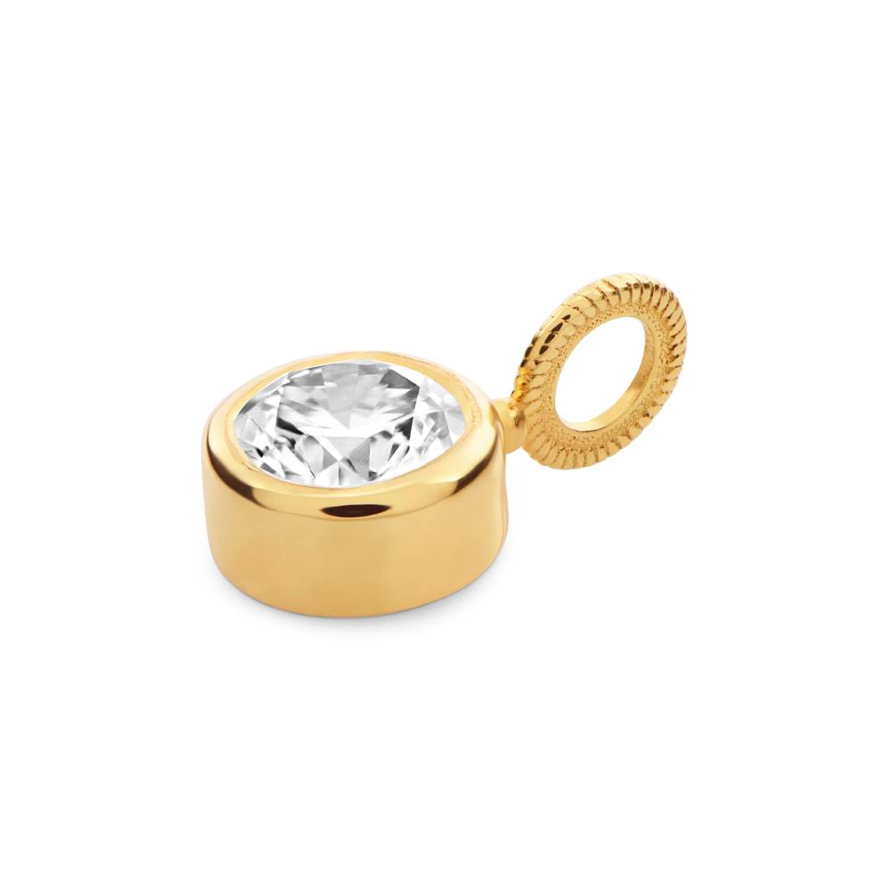 Dije de 0.1ct Diamante en Vermeil de Oro-1 Dije de 0.1ct Diamante en Vermeil de Oro-1 foto de producto