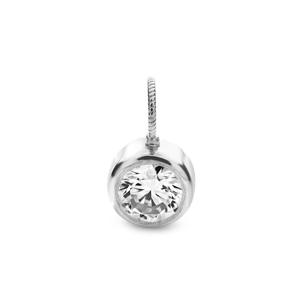 Dije de 0.1ct Diamante en Plata Esterlina-1 foto de producto