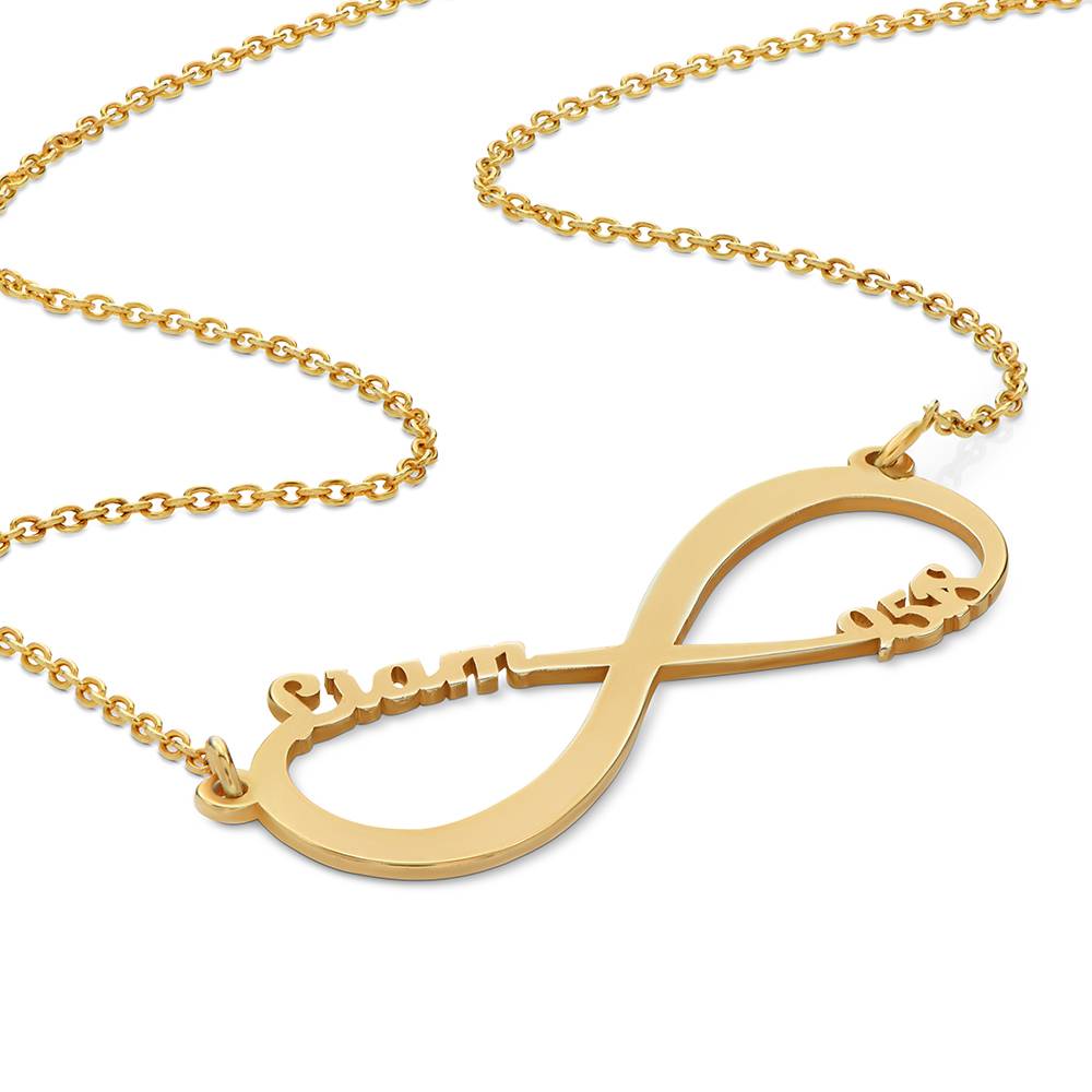 Collar Infinito con Nombre en Oro Sólido 10K-5 Collar Infinito con Nombre en Oro Sólido 10K-5 foto de producto