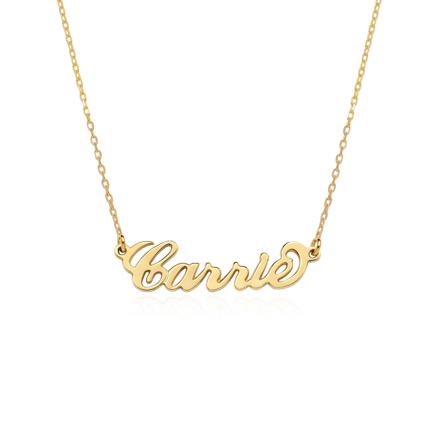 Collar con Nombre Carrie en Baño de Oro-1 foto de producto