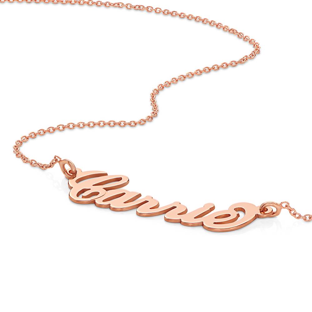 Collar con Nombre Carrie en Chapa de Oro Rosa-2 Collar con Nombre Carrie en Chapa de Oro Rosa-2 foto de producto