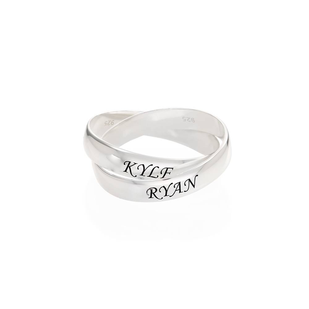 Anillo Ruso Charlize con 2 Anillos en Plata-1 foto de producto