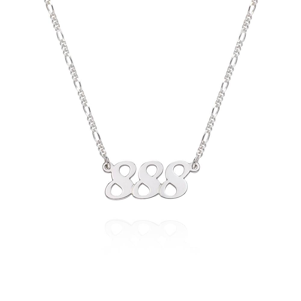 Collar Números de Ángel en Plata-6 Collar Números de Ángel en Plata-6 foto de producto
