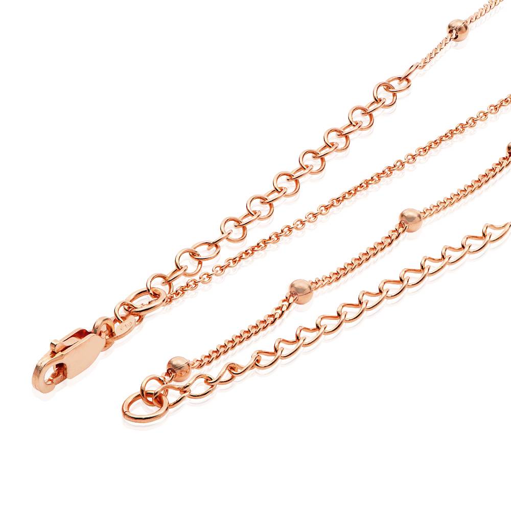 Collar con Inicial con Concha de Ariel y Piedra de Nacimiento en Chapa de Oro Rosa-6 Collar con Inicial con Concha de Ariel y Piedra de Nacimiento en Chapa de Oro Rosa-6 foto de producto