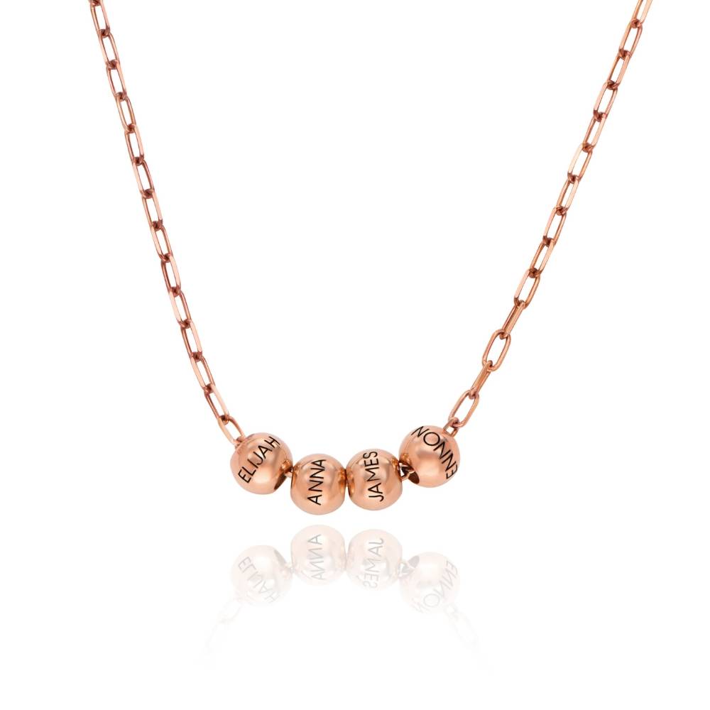 Collar de Eslabones Balance en Chapado de Oro Rosa-5 foto de producto