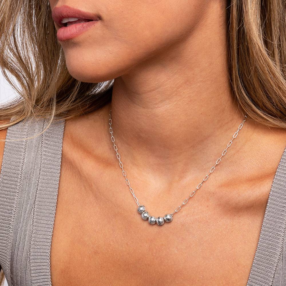 Collar de Eslabones Balance en Plata Esterlina-4 foto de producto