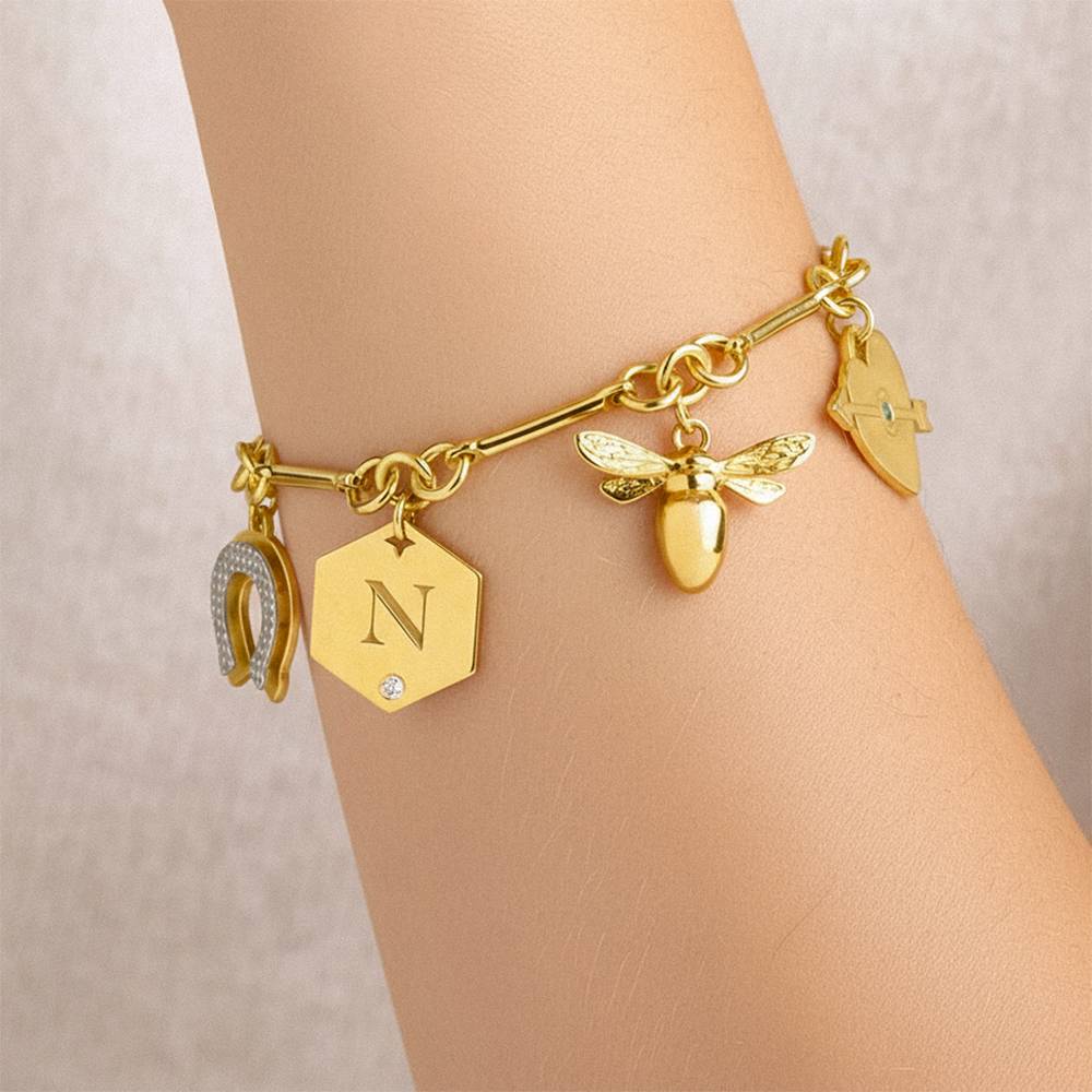Pulsera de la Suerte en Oro Vermeil-4 foto de producto