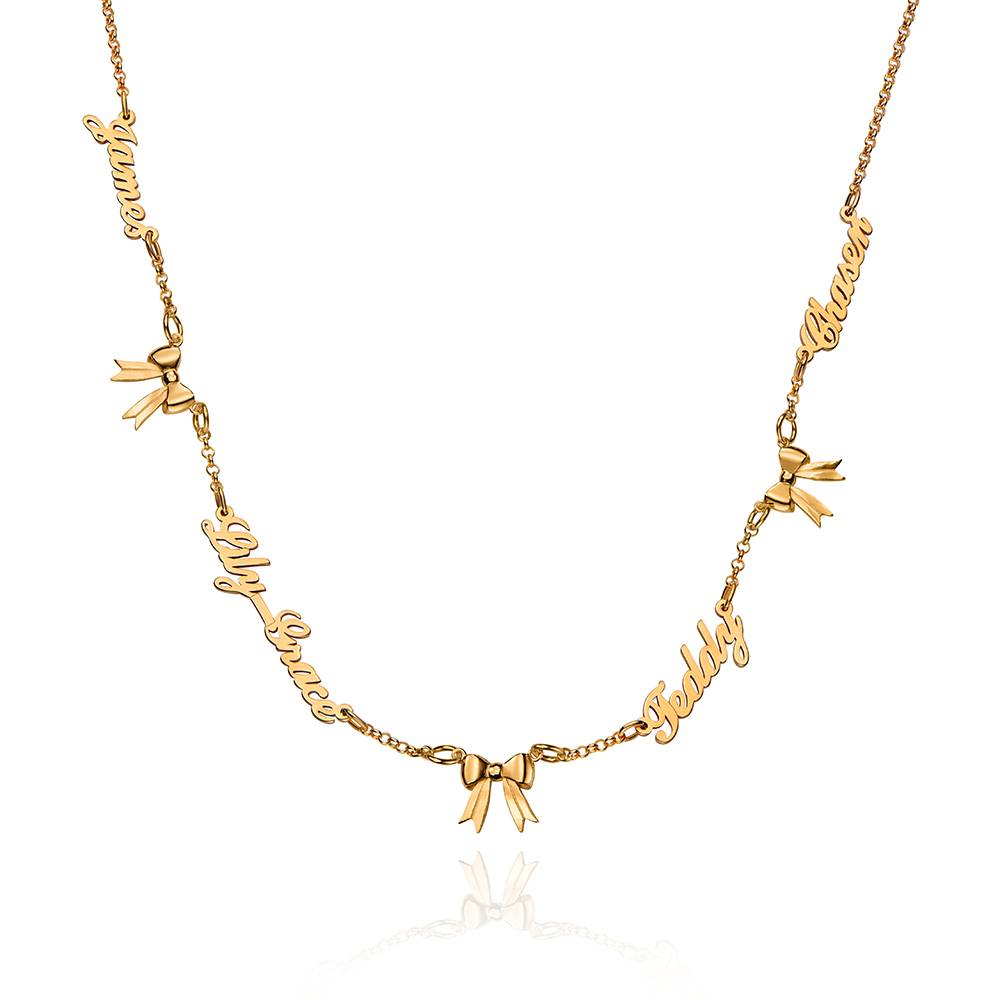 Collar Multinombre Nuestro Lazo en Oro Vermeil-3 foto de producto
