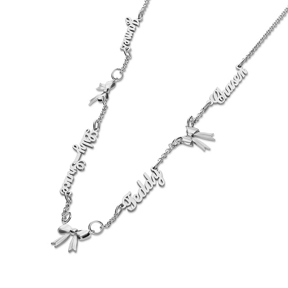 Collar Multinombre Nuestro Lazo en Plata de Ley-5 foto de producto