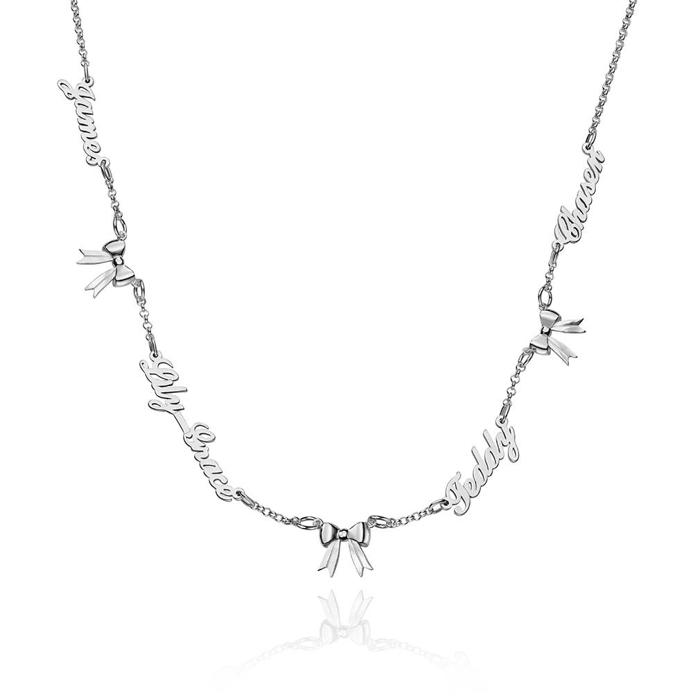 Collar Multinombre Nuestro Lazo en Plata de Ley-3 foto de producto