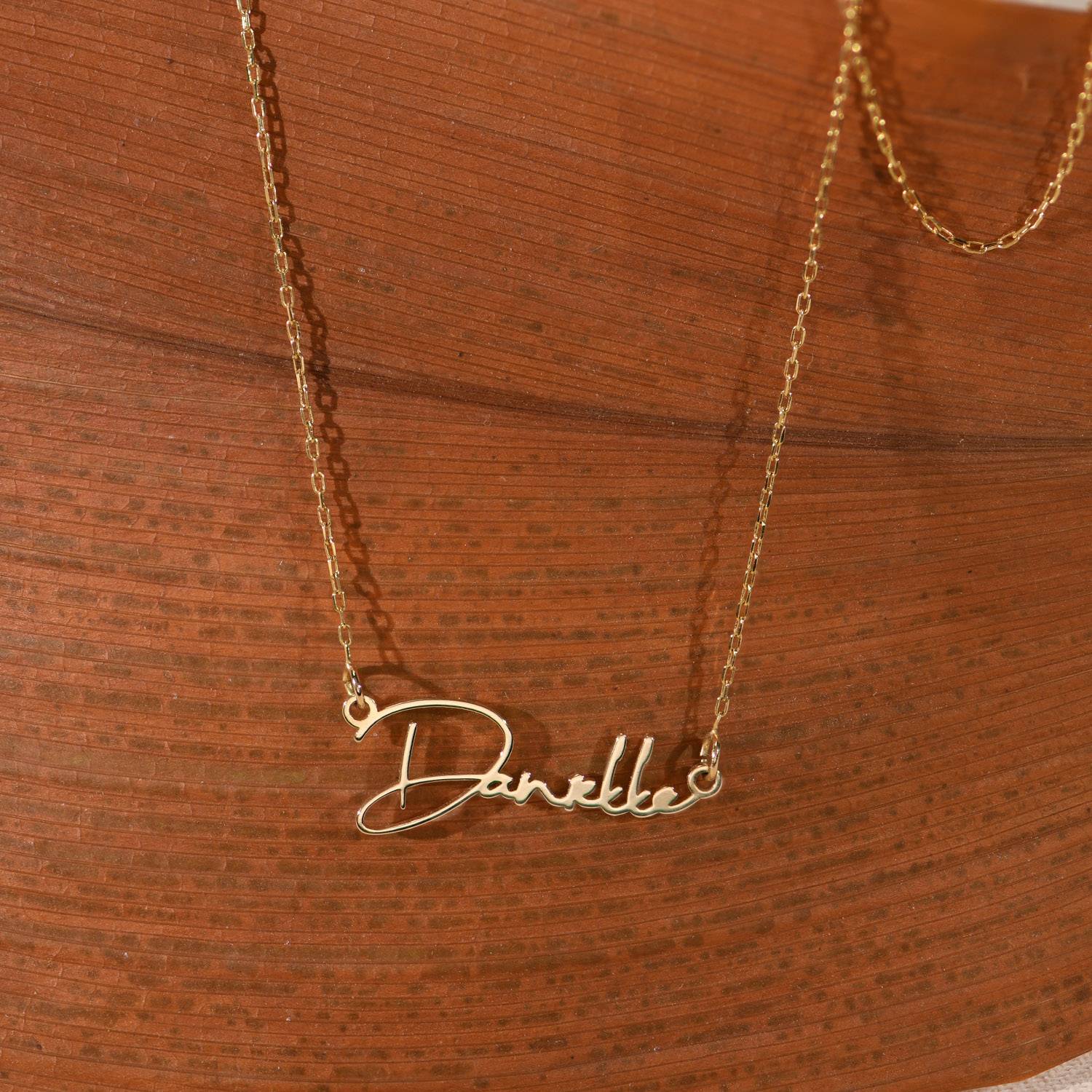 Collar con Nombre Paris Personalizado en Oro 14K-4 foto de producto