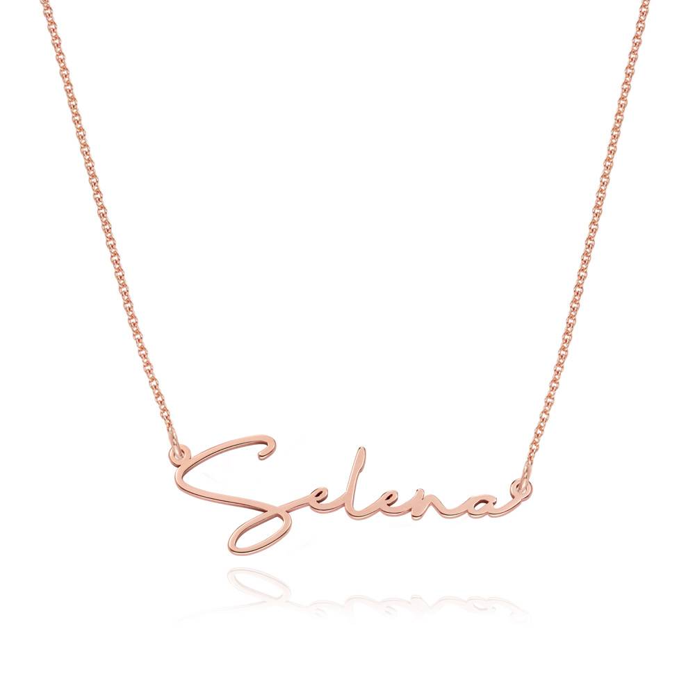 Collar con Nombre Paris Personalizado en Chapa de Oro Rosa-1 foto de producto