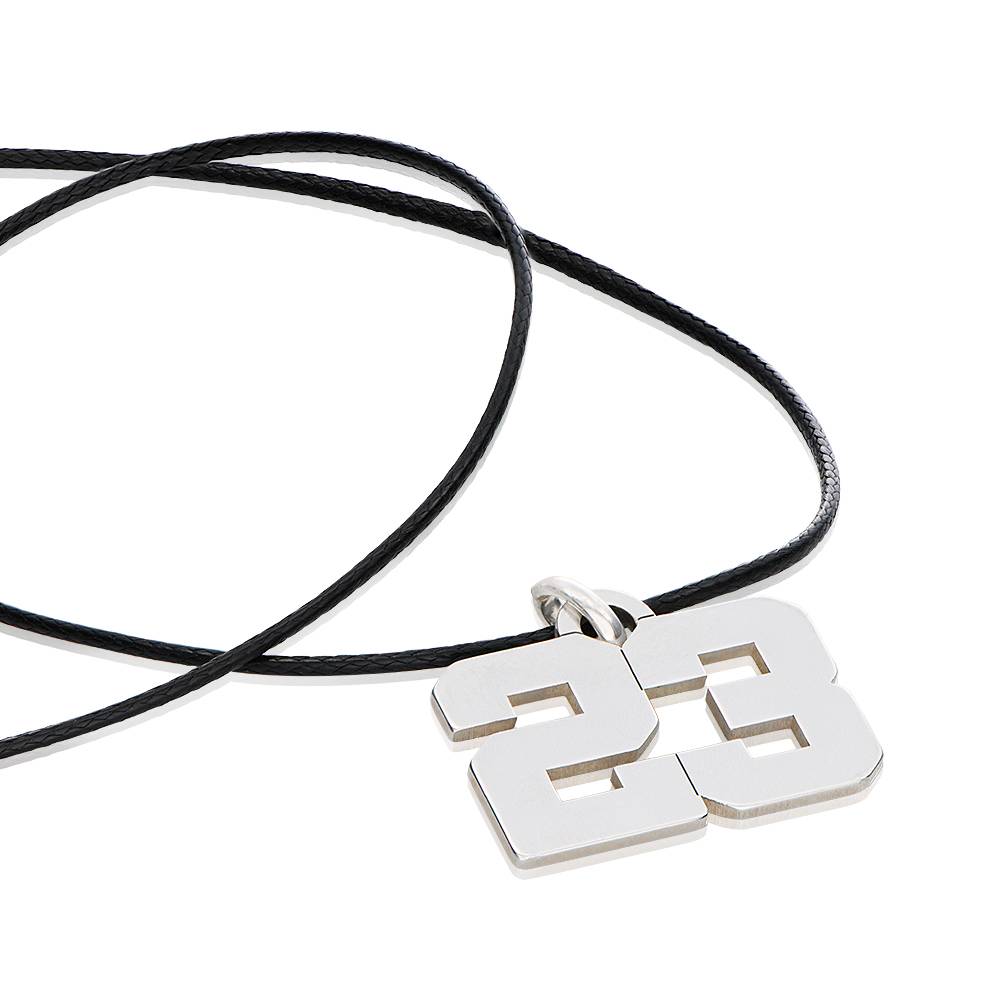 Collar con Números de Equipo Deportivo para Niños en Plata Esterlina-6 foto de producto
