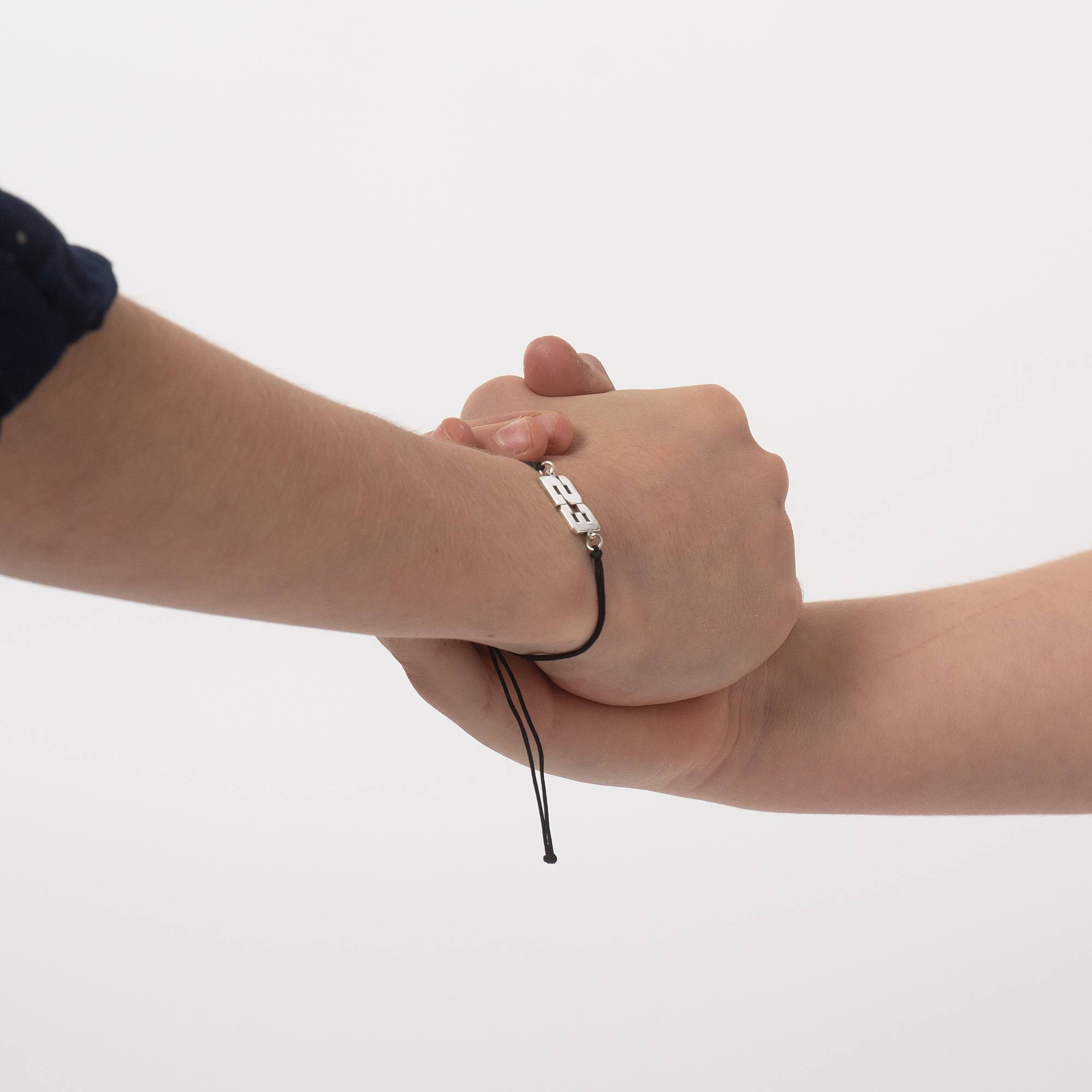 Pulsera con Números de Equipo Deportivo para Niños en Plata Esterlina-3 foto de producto