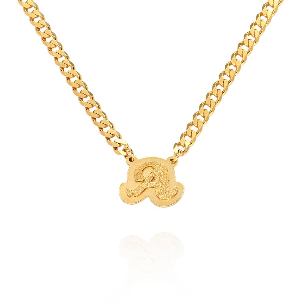 Collar con Nombre Brandi Efecto Doble Placa en Vermeil de Oro-5 foto de producto