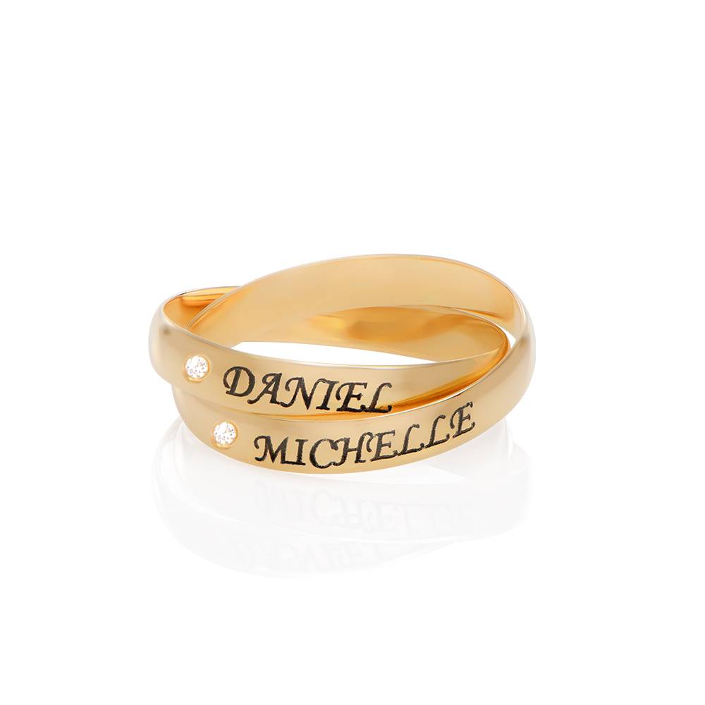 Anillo Ruso Charlize con 2 Anillos con Diamantes en Oro Blanco 10K-1 Anillo Ruso Charlize con 2 Anillos con Diamantes en Oro Blanco 10K-1 foto de producto