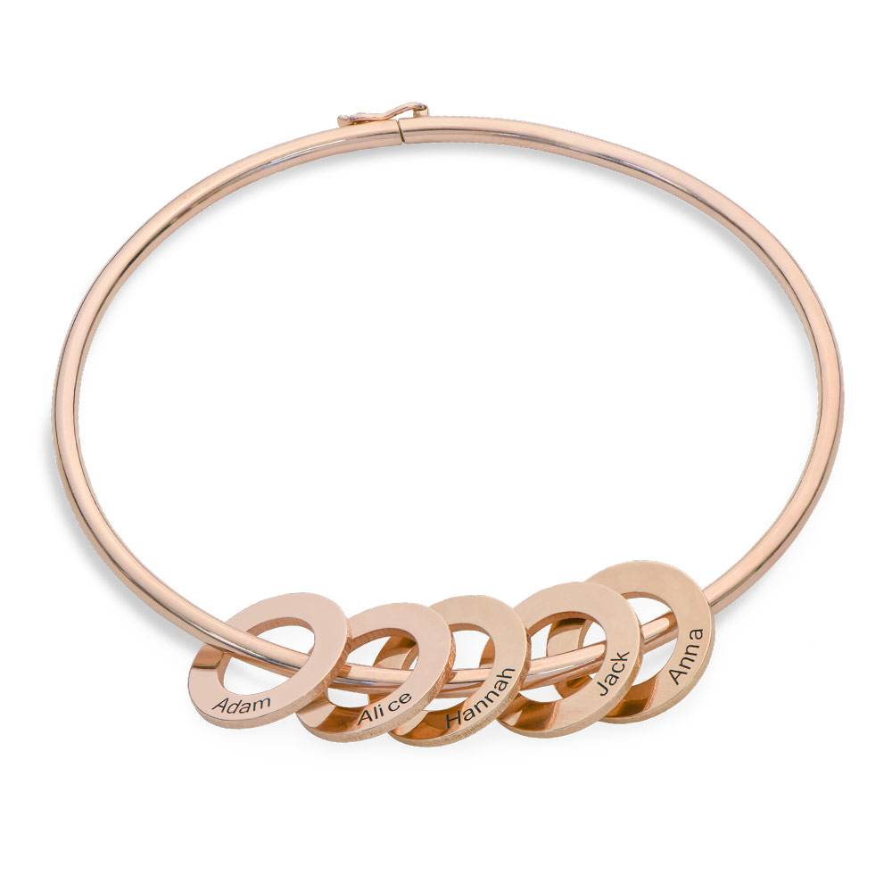 Colgante Circular para Brazalete en Chapa de Oro Rosa-2 foto de producto