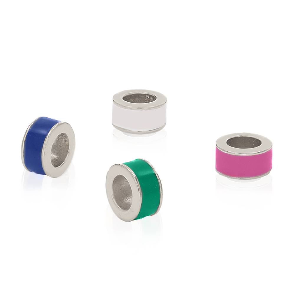 Cuentas de Esmalte de Colores en Plata Esterlina-1 foto de producto