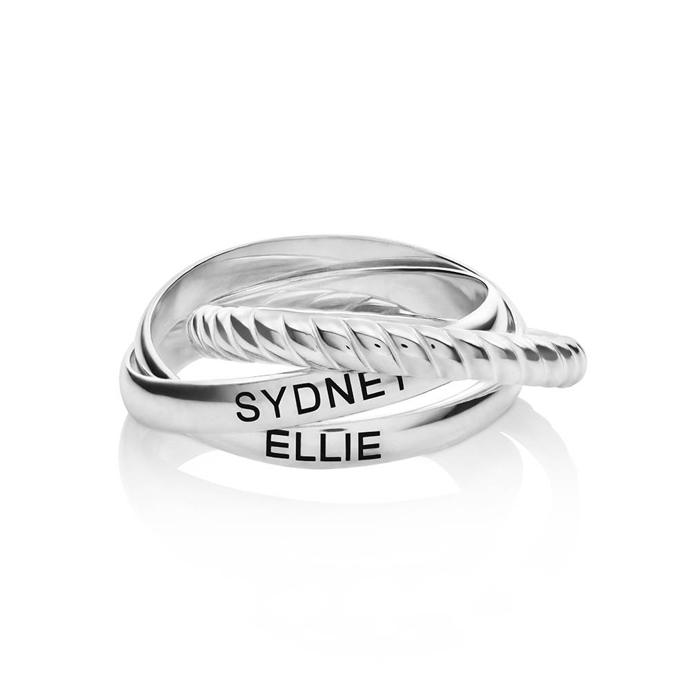Anillo Entretejido Corda en Plata-2 foto de producto