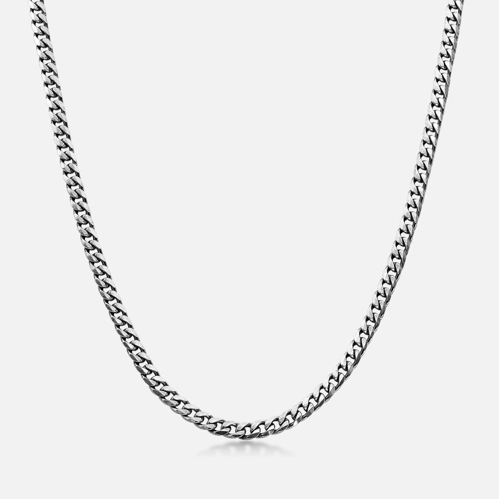 Bold Curb Necklace - en Plata-3 foto de producto