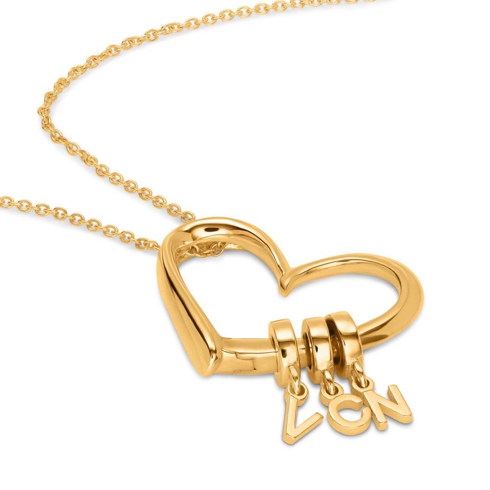 Collar Delina con Iniciales Colgantes en Oro Vermeil de-3 Collar Delina con Iniciales Colgantes en Oro Vermeil de-3 foto de producto