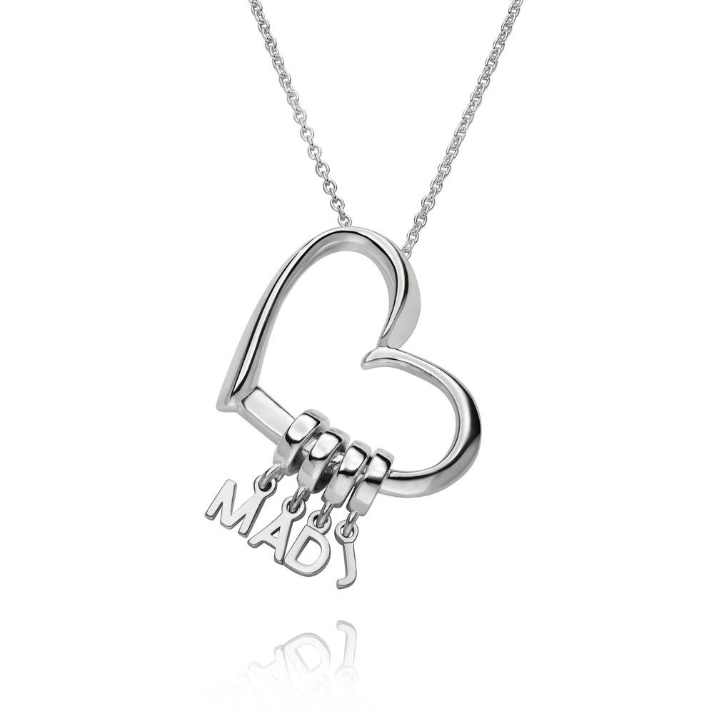 Collar Delina con Iniciales Colgantes en Plata Esterlina-5 foto de producto