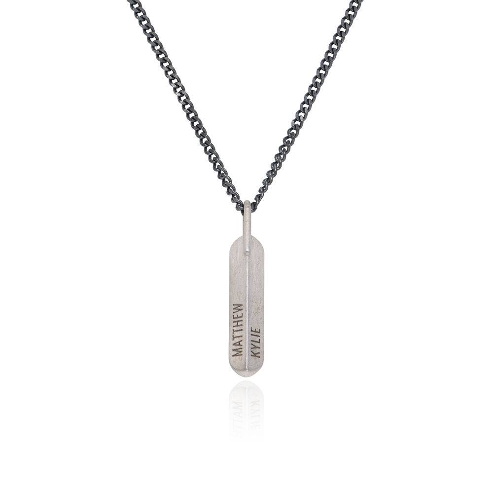Collar de Hombre Barra Vertical en Plata-1 Collar de Hombre Barra Vertical en Plata-1 foto de producto
