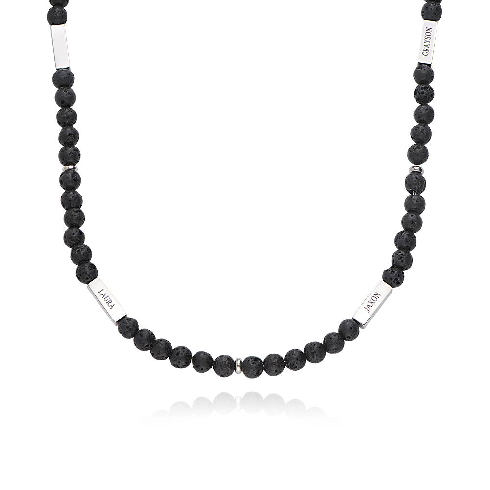 Collar de Cuentas East Coast Personalizado con Piedras de Lava-2 foto de producto