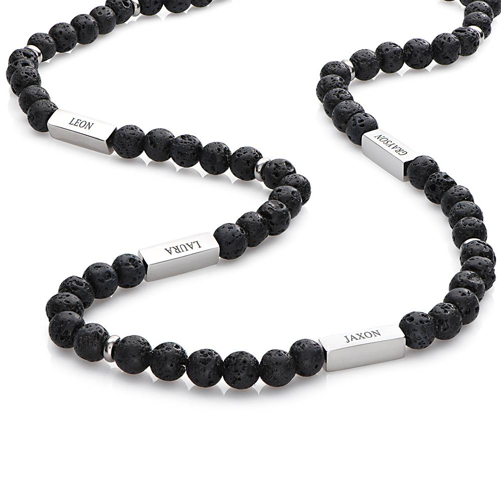Collar de Cuentas East Coast Personalizado con Piedras de Lava-5 foto de producto