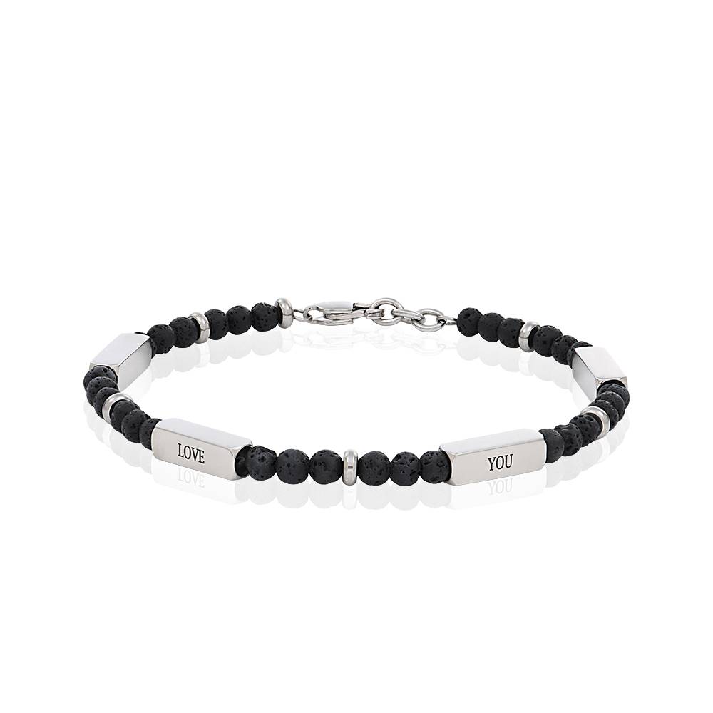 Pulsera de Cuentas East Coast Personalizada con Piedras de Lava-1 foto de producto