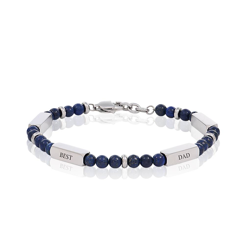 Pulsera de Cuentas East Coast Personalizada con Piedras Lapislázuli-3 foto de producto