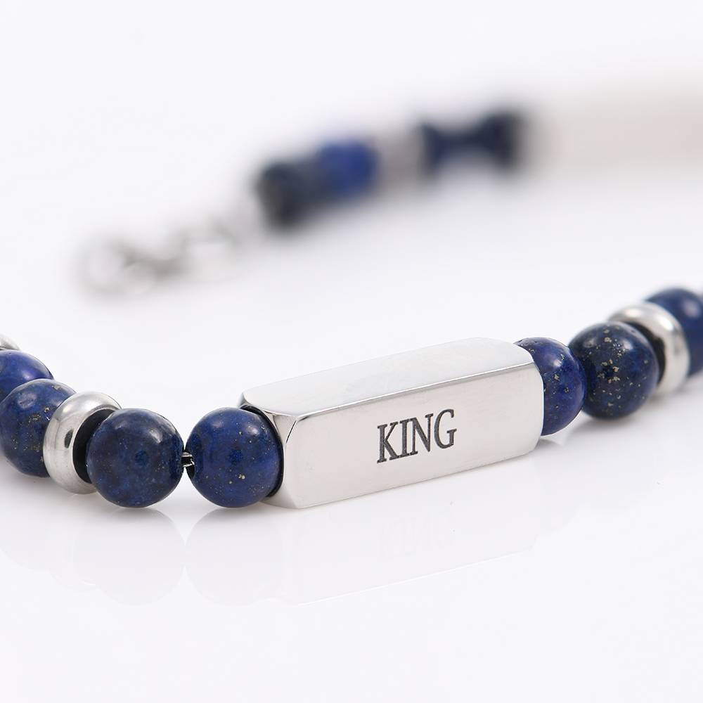 Pulsera de Cuentas East Coast Personalizada con Piedras Lapislázuli-2 foto de producto