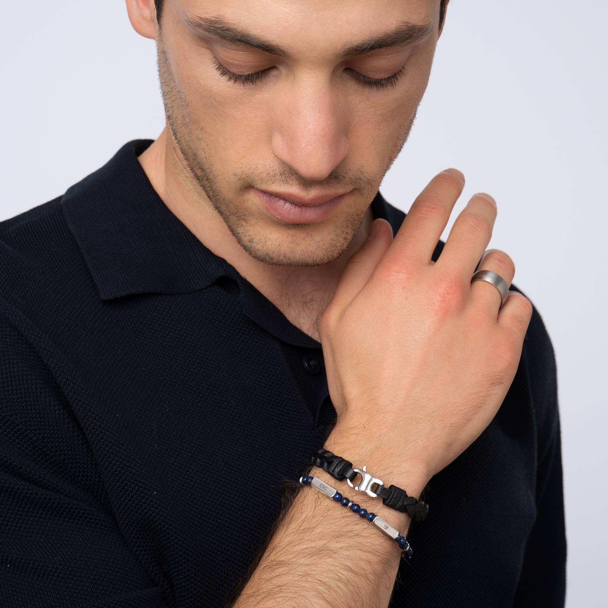 Pulsera de Cuentas East Coast Personalizada con Piedras Lapislázuli-1 foto de producto