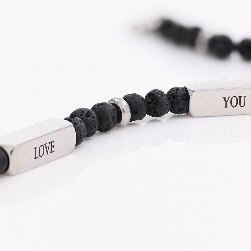 Pulsera de Cuentas East Coast Personalizada con Piedras de Lava-3 foto de producto