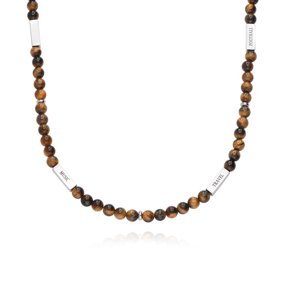 Collar de Cuentas East Coast Personalizado con Piedras Ojo de Tigre-5 Collar de Cuentas East Coast Personalizado con Piedras Ojo de Tigre-5 foto de producto