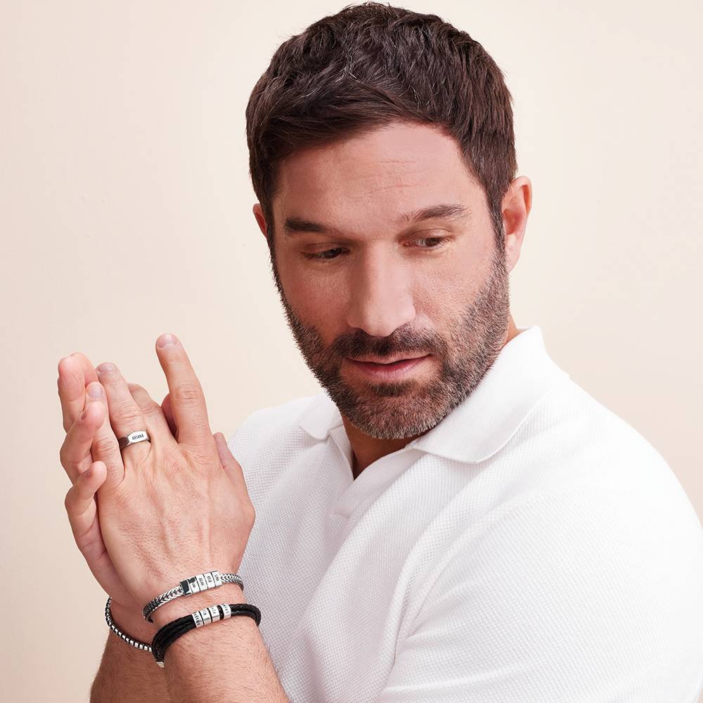 Pulsera Elements con Cuentas de Hombre en Acero Inoxidable-5 foto de producto