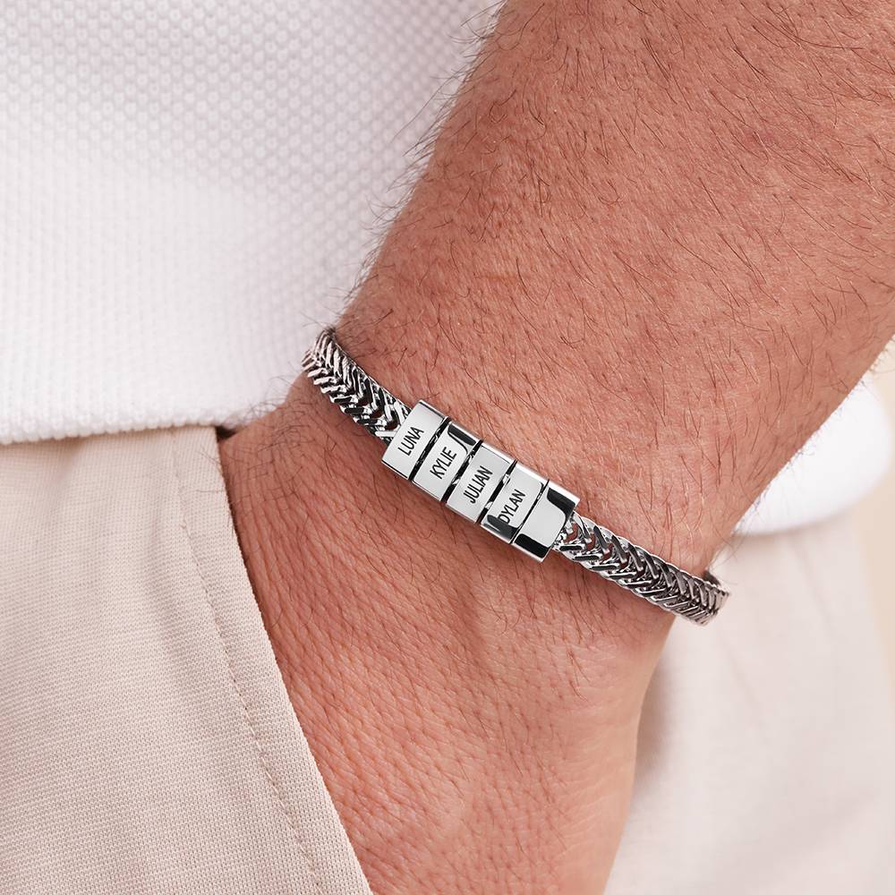 Pulsera Elements con Cuentas de Hombre en Acero Inoxidable-4 foto de producto