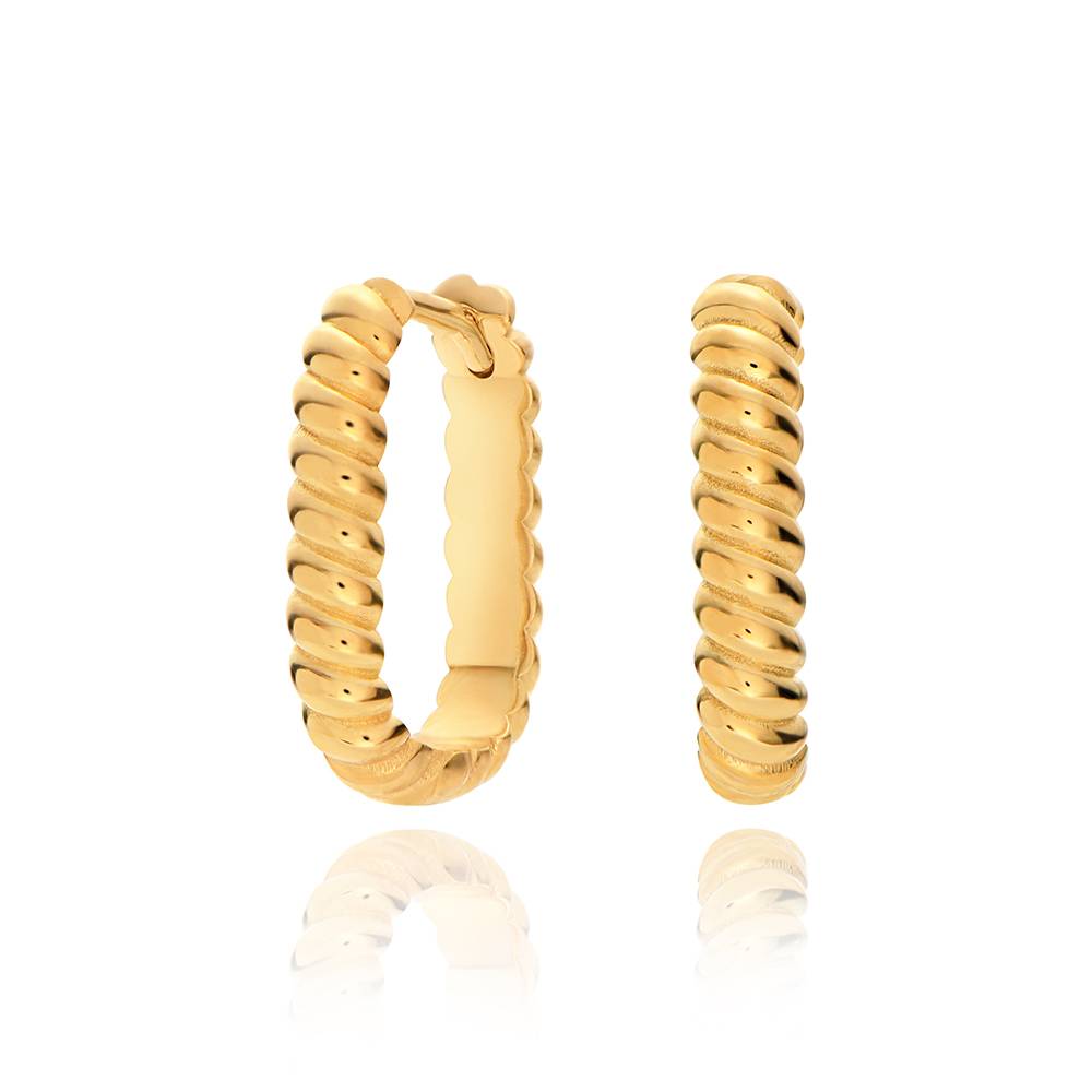 Pendientes Aria de Aro de Cuerda en Vermeil de Oro-1 foto de producto