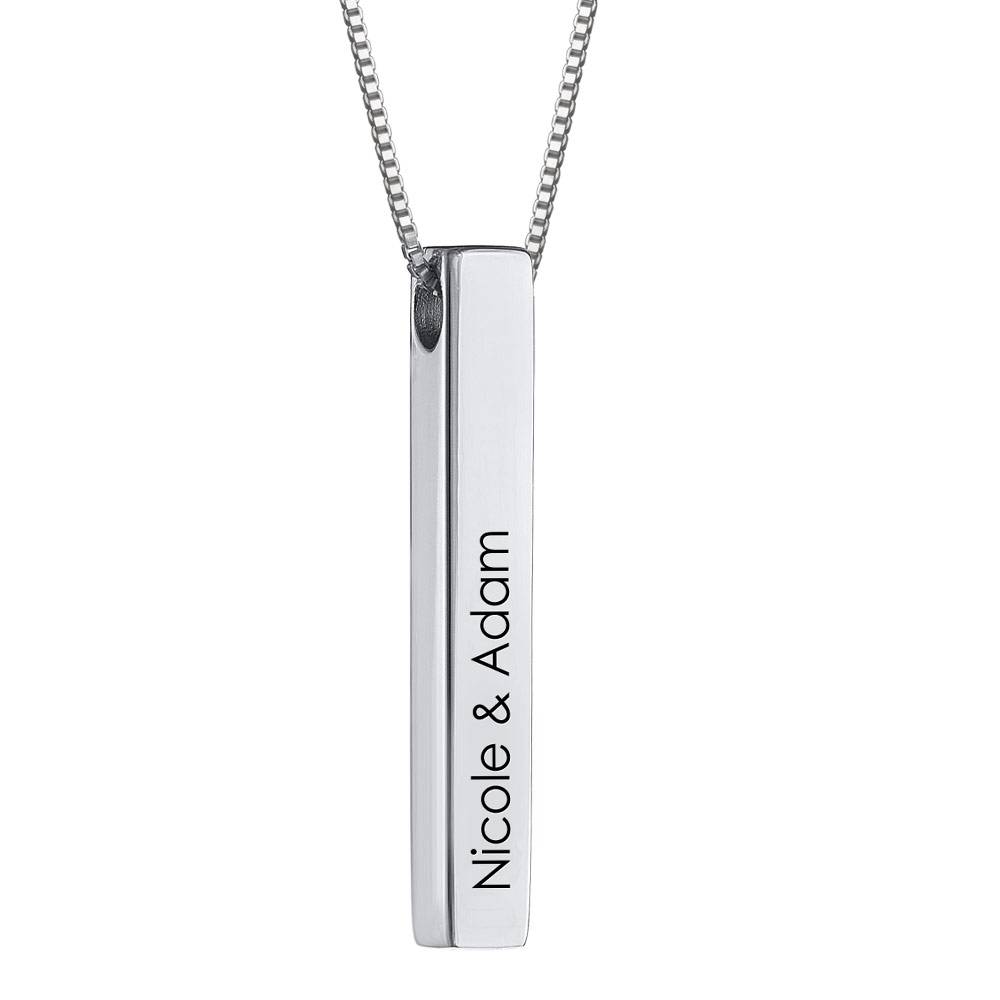 Collar de Barra Totem en Plata-1 Collar de Barra Totem en Plata-1 foto de producto