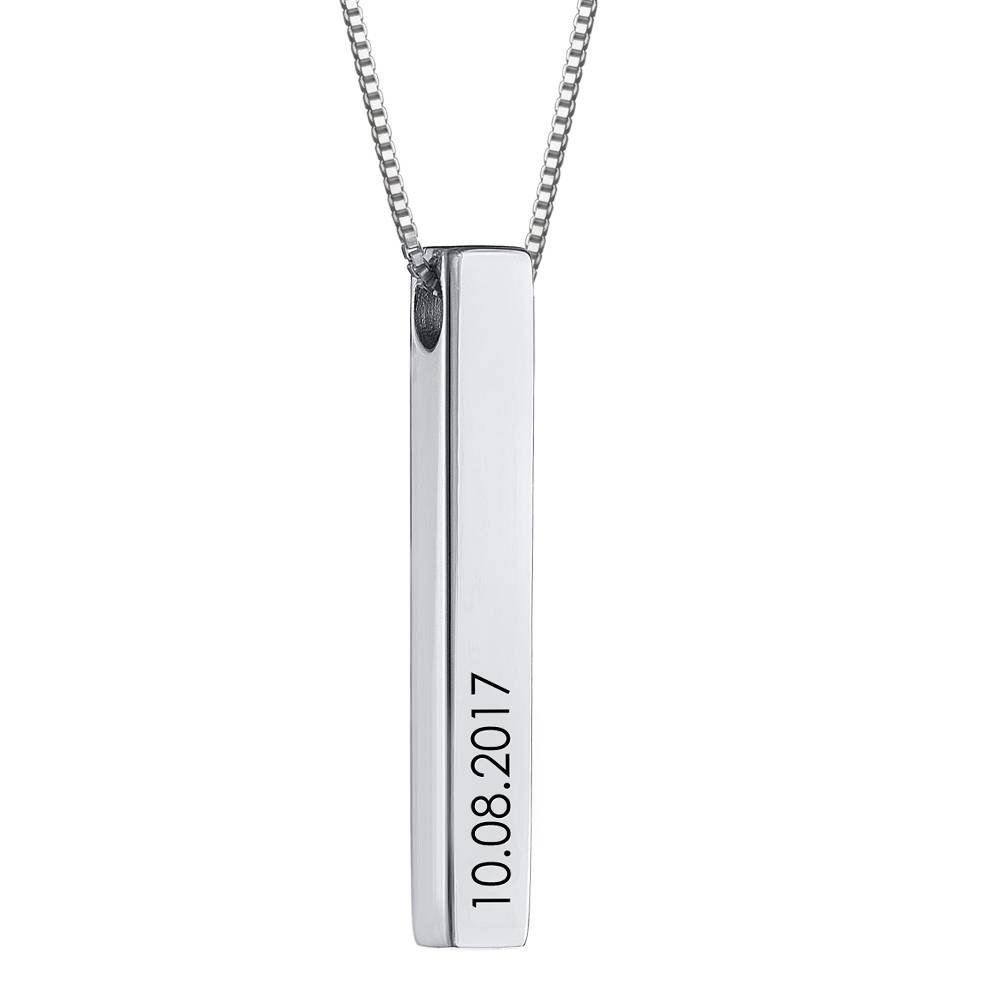 Collar de Barra Totem en Plata-2 Collar de Barra Totem en Plata-2 foto de producto