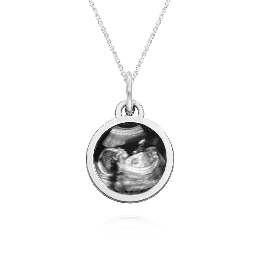 Collar con Colgante de Foto para Siempre en Plata-3 foto de producto