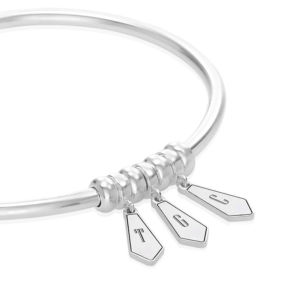 Pulsera Gia con Dijes de Inicial y Piedras en Plata Esterlina-3 Pulsera Gia con Dijes de Inicial y Piedras en Plata Esterlina-3 foto de producto