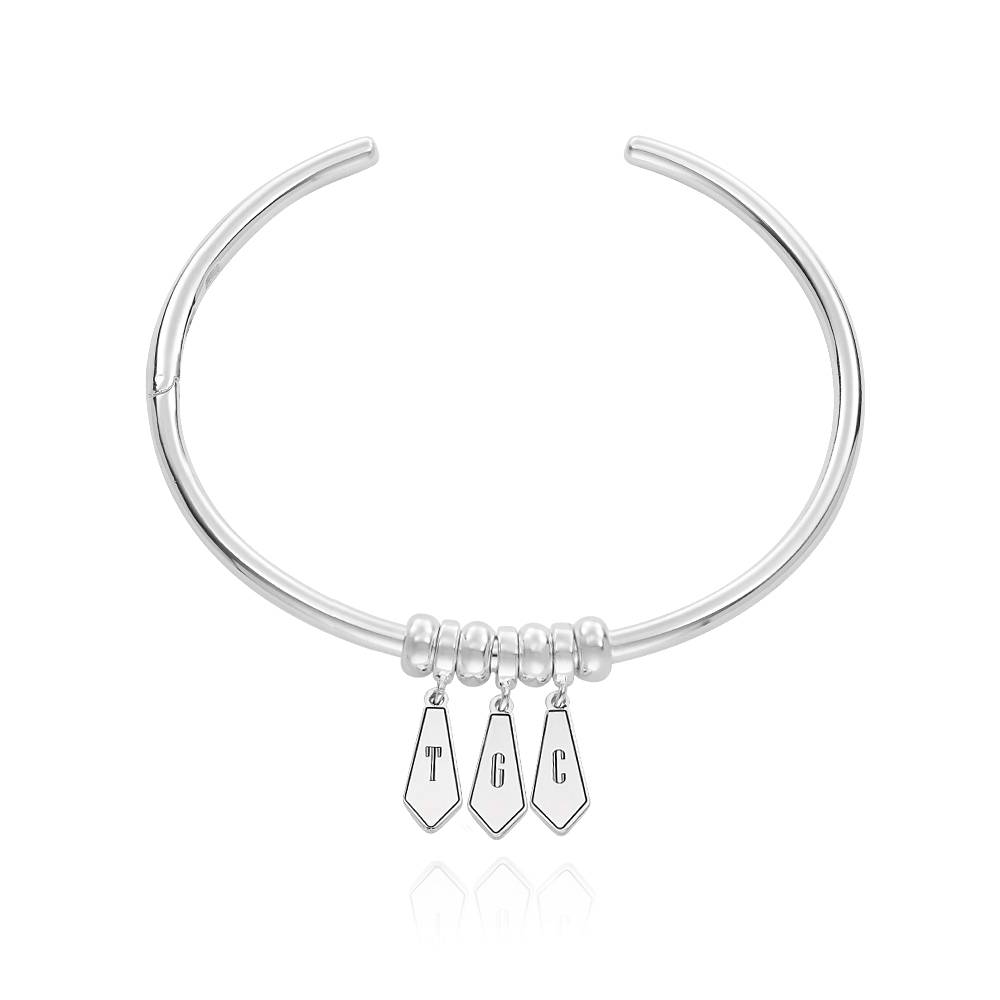 Pulsera Gia con Dijes de Inicial y Piedras en Plata Esterlina-2 Pulsera Gia con Dijes de Inicial y Piedras en Plata Esterlina-2 foto de producto