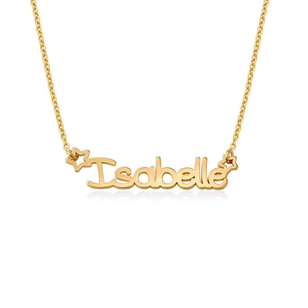 Collar con Nombre de Estrella para Niñas en Baño de Oro-1 foto de producto