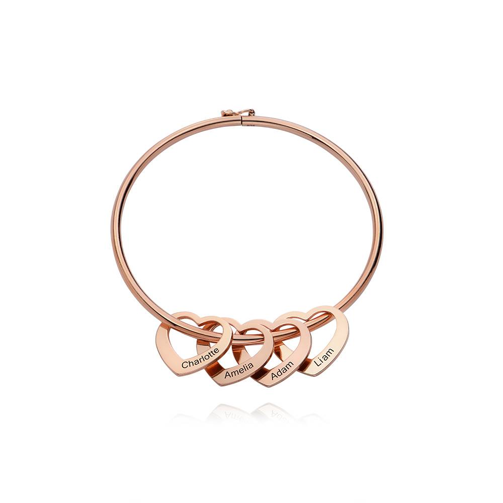 Colgante Corazón para Pulsera Rígida Chelsea en Chapado de Oro Rosa-2 foto de producto