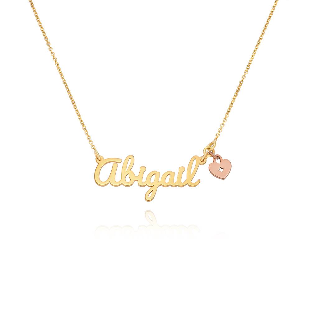Collar con Nombre Sweetheart en Vermeil de Oro-4 Collar con Nombre Sweetheart en Vermeil de Oro-4 foto de producto