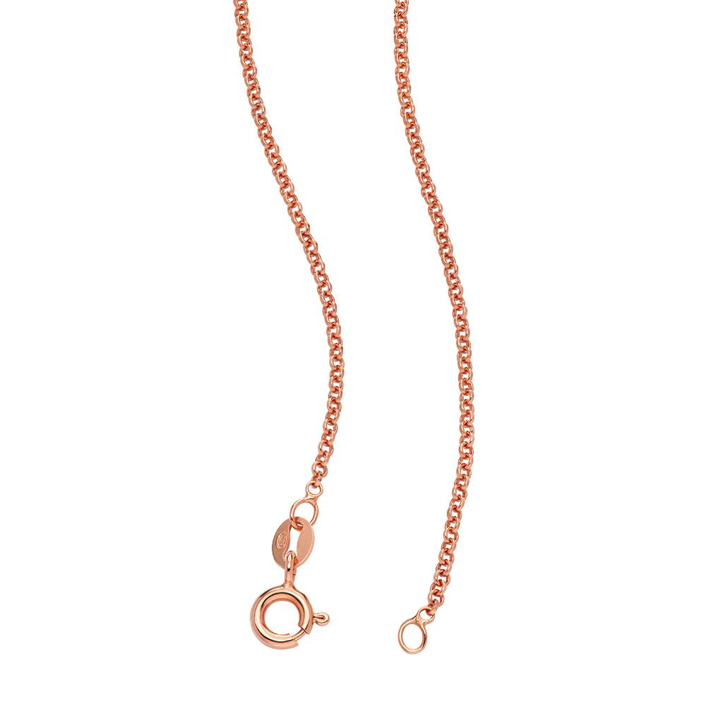 Collar con Nombres Múltiples Heritage con 0.10ct Diamantes en Chapado de Oro Rosa-3 foto de producto